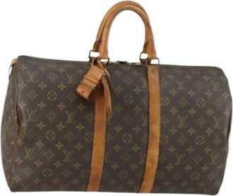 Louis Vuitton Pre-owned Weekend Bags, female, Brown, Size: ONE SIZE Pre-owned Weekend Bag