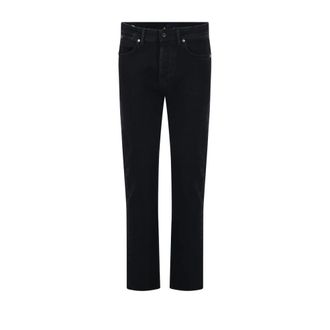 Stone Island Slim-fit Jeans, male, Black, Size: W30 Stretch Denim Rinsed Slim Jeans