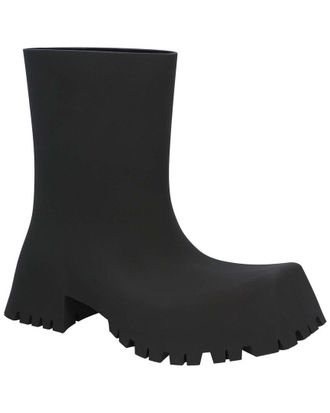 Balenciaga Womens Rubber Trooper Rubber Boot (Authentic Pre-Loved)