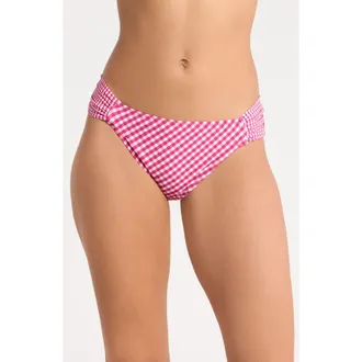 Robin Piccone Brigitte Tab Side Hipster Bikini Bottoms in Dragon/fruit/cream at Nordstrom, Size X-Small