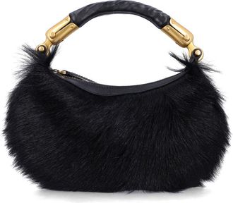 Balmain Black Ebene Mini Shoulder Bag