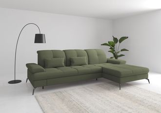 Sit&more Ecksofa »Amica, L-Form, inkl. Sitztiefenverstellung & Armteilverstellung« wahlweise mit Bettfunktion, Bettkasten und Kopfteilverstellung