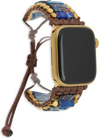 Saachi Bohemian Mixed Stone Apple Watch Watchband in Dark Blue at Nordstrom Rack