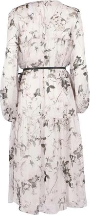 Max Mara Campo Dress - Dames - Maxi kleedjes - Wit - M - Leer - Kleedjes