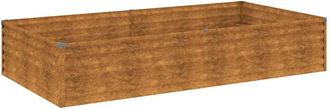 vidaXL Jardinera Acero Corten 195x100x36 Cm Vidaxl