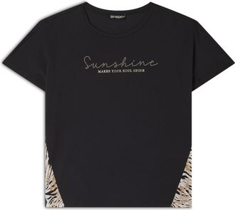 Freddy T-shirt maniche a kimono con stampa fantasia sui fianchi
