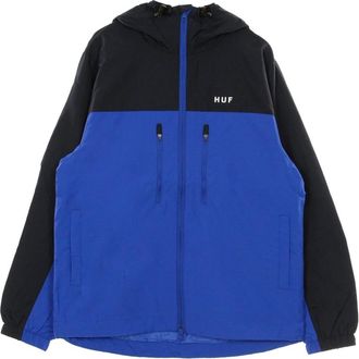 HUF Heren Windjack in Blauw - Heren - Zomerjassen - Blauw - M - Jassen