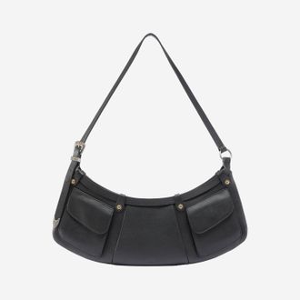 Pinko Pinko Pocket Body Leather Shoulder Bag With Pockets