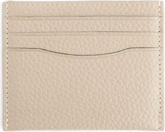 Royce Leather RFID Leather Card Holder in Taupe at Nordstrom