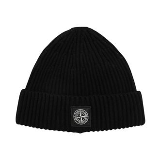 Stone Island Gorro de canal&eacute; - Accessories - Hombre - Negro - ONE SIZE