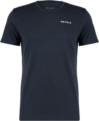 Devold Logo Tee Exclusive Merinoshirt f&uuml;r Herren | blau