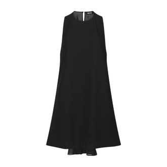 Rotate Crepe Mini A-line Jurk - Dames - Korte kleedjes - Zwart - XS - Polyester - Kleedjes