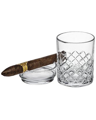 Godinger Hatch Whiskey Cigar Double Old Fashioned Glass