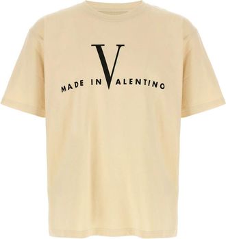 Valentino Garavani T-Shirts - Heren - T-shirts - Beige - L - Katoen - Tops