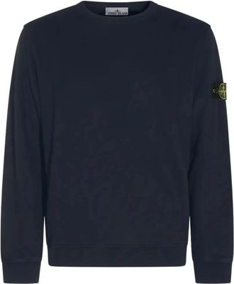 Stone Island Felpa - Heren - Sweatshirts - Blauw - XL - Katoen - Hoodies & sweatvesten