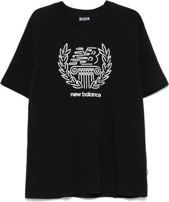 New Balance cotton T-shirt - men - Cotton - S - Black