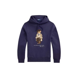 Polo Ralph Lauren Hoodies & sweatvesten, Heren, Blauw, L, Bear Print Hoodie