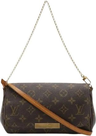 Louis Vuitton Pre-owned Vintage Monogram Canvas Clutch - Dames - Vintage Schoudertas - Bruin - ONE Size - Vintage