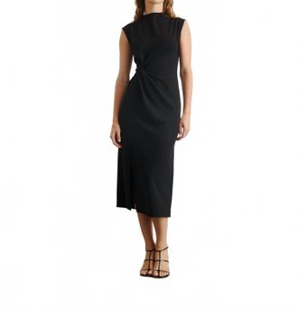 Tanya Taylor Robinella Figure-Grazing Dress In Black