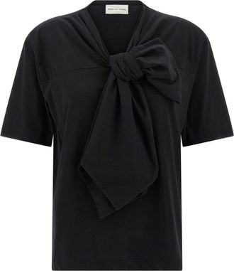 Dries Van Noten Black Cotton T-shirt