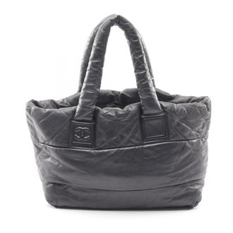 Chanel Black Leather Tote Bag (Pre-Owned)