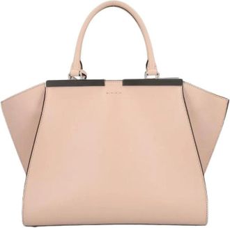 Fendi Pre-owned 3Jours Handtas - Dames - Vintage Handtas - Roze - ONE Size - Leer - Vintage
