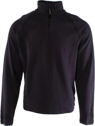 C.P. Company Paarse Katoenen Sweater Licht Fleece - Heren - Sweatshirts - Paars - M - Katoen - Hoodies & sweatvesten