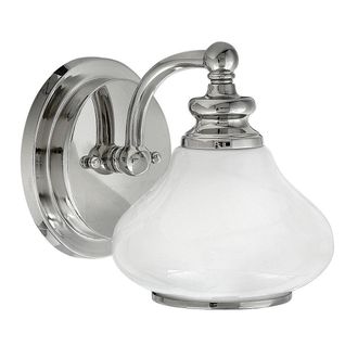 Netlighting Ainsley 1 Light Indoor Wall Light Polished Chrome IP44 G9 in Grey