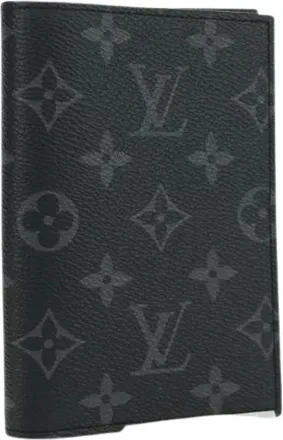 Louis Vuitton Pre-owned Wallets, female, Black, Size: ONE SIZE Pre-owned Passport Case