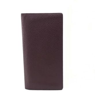 Louis Vuitton Tweedehands leren portemonnees - Heren - Vintage Accessoires - Paars - ONE Size - Leer - Vintage
