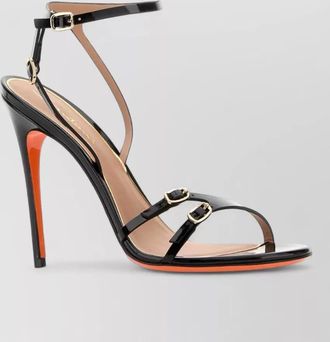 Santoni leather virna sandals open toe ankle strap