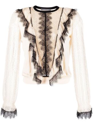 Alberta Ferretti Blusa con maniche lunghe - Toni neutri