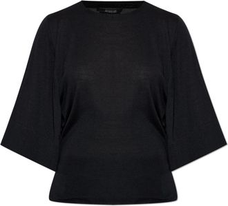 Jacquemus The Top - Dames - T-shirts - Zwart - L - Wol - Tops