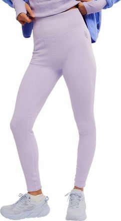 Free People Run Around Seamless High Waist Leggings in Iris Combo at Nordstrom, Size X-Small
