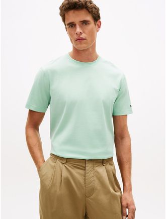 Tommy Hilfiger Mens New York Label Mercerized T-Shirt - Green - XL