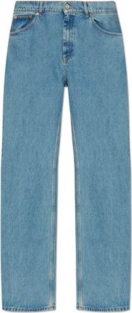 VETEMENTS Jeans met logo - Heren - Regular Fit Jeans - Blauw - W31 - Denim - Jeans