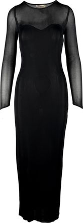 MUGLER mesh lange jurk - jaren 90