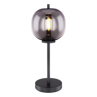 Globo Lighting L&aacute;mpara De Mesa - Blacky - Negro - Vidrio Metal Vidrio - Globo