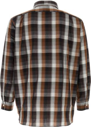 Nanam&iacute;ca Unisex Regular Collar Shirt Brown Cotton Polyester
