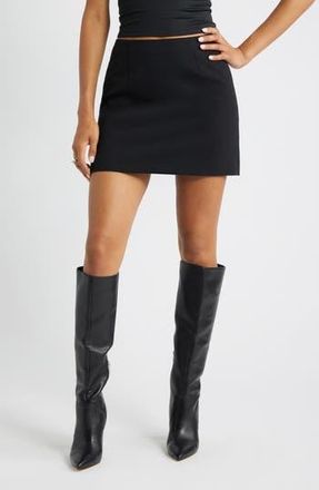 Open Edit The Icon A-Line Miniskirt in Black at Nordstrom Rack, Size X-Large