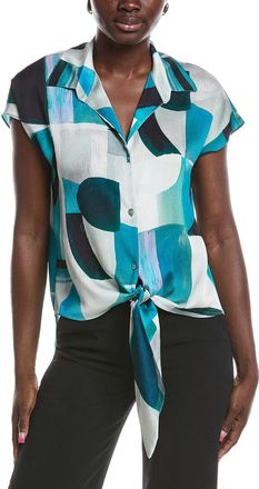 Joseph Ribkoff Tie-Front Blouse