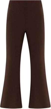 By Malene Birger Vilanna High-Waist Broeken - Dames - Wijde Broeken - Bruin - M - Polyester - Broeken