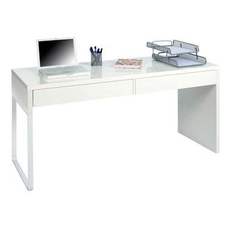 Usinestreet Usinestreet - Mesa De Ordenador Touch Blanco Artik (blanco Mate) 138cm (ancho) X 75cm (alto)
