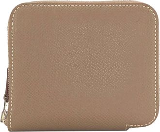 Herm&egrave;s Etoupe Gray Epsom Leather Wallet (Bi-Fold) (Pre-Owned)