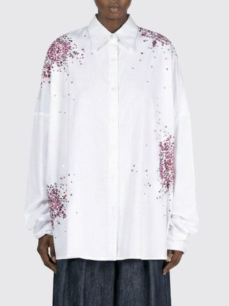 Dries Van Noten Camicia over in cotone stampata Dries Van Noten
