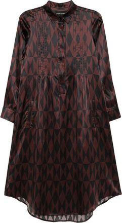 Cynthia Rowley Abito con stampa - Nero