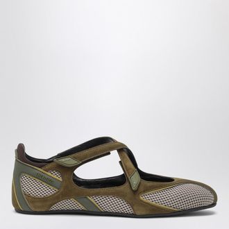 The Attico Ballerina flat Floor 01 army green