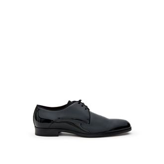 Dolce & Gabbana Black Leather Oxfords And Mens Derbies