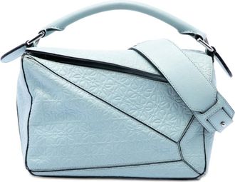 Loewe Pre-owned LOEWE Small Anagram Embossed Calfskin Puzzle Satchel Ladies PLN5NL4PSNEJGHF2