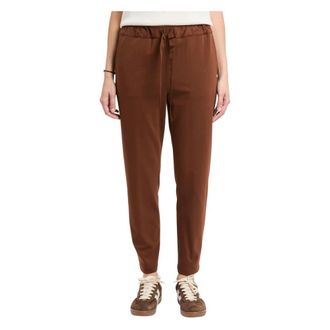 Semicouture Buddy Crop Trousers - female - Semicouture - Slim-fit Trousers - Brown - S - Trousers